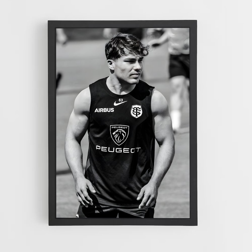 Poster Antoine de dupont – affiche Rugby (vue 2)